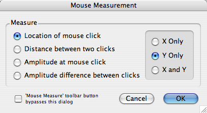 Mouse Measure Options